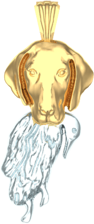 Labrador Retriever Duck Hunting Pendant