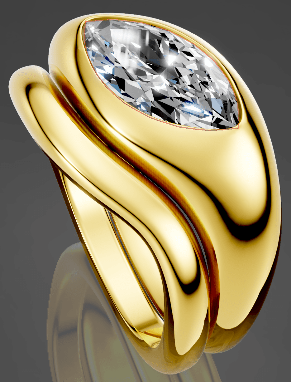 Sculptural Wedding Set