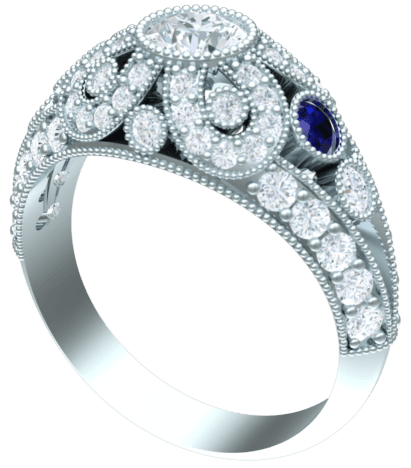 Antique Style Engagement Ring